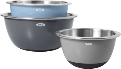 Good Grips 3-Piece Stainless Steel Mixing Bowl Set