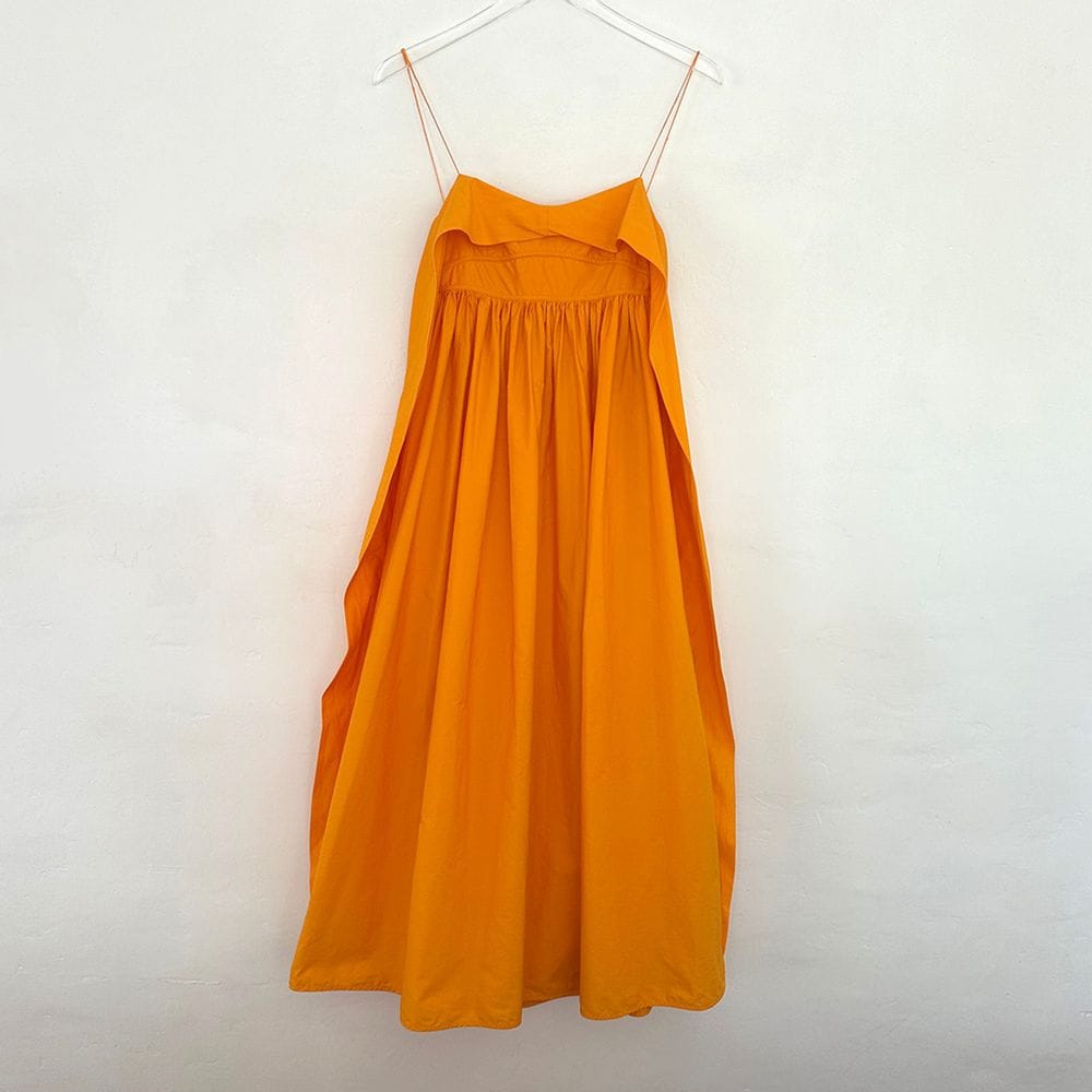 Cecilie Bahnsen tangerine cotton dress (S)