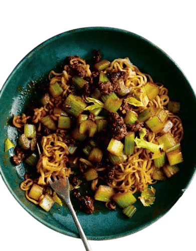 Celery and Beef Stir-Fry with Gochujang