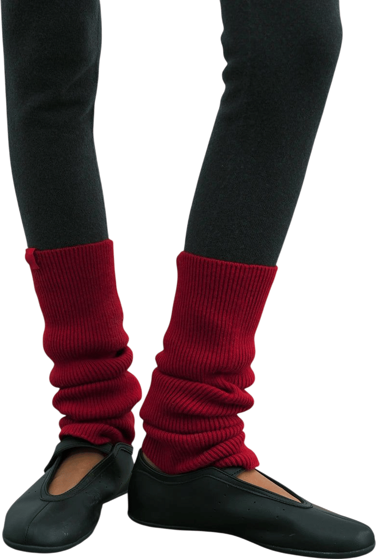 Wool Stretch Slouch Stirrup Leg Warmers