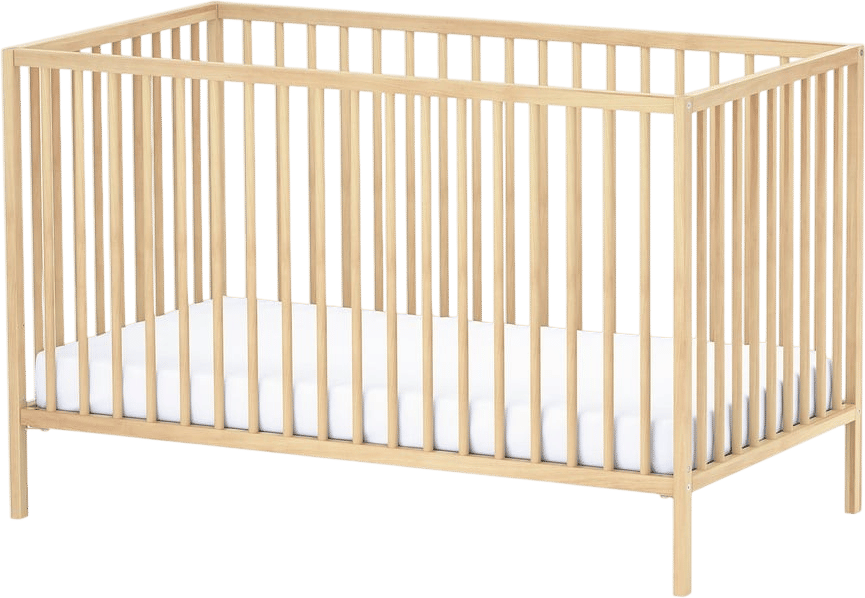 SNIGLAR Crib, beech, 27 1/2x52 "