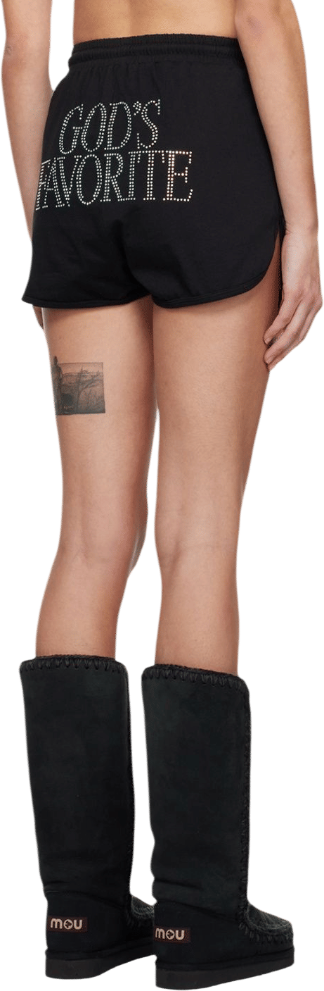 Praying SSENSE Exclusive Black 'God's Favorite' Shorts