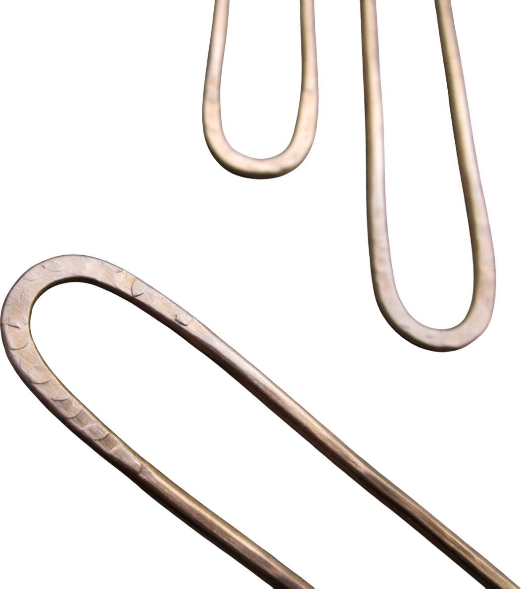Ancient Stone Mini Bronze Hair Fork