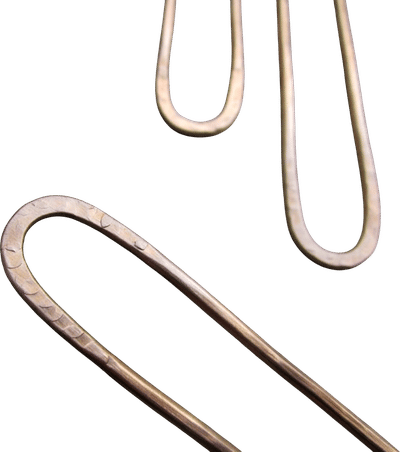 Ancient Stone Mini Bronze Hair Fork