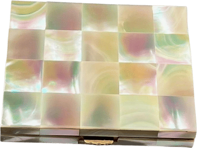 Vintage Swiss AGME Mother of Pearl Compact