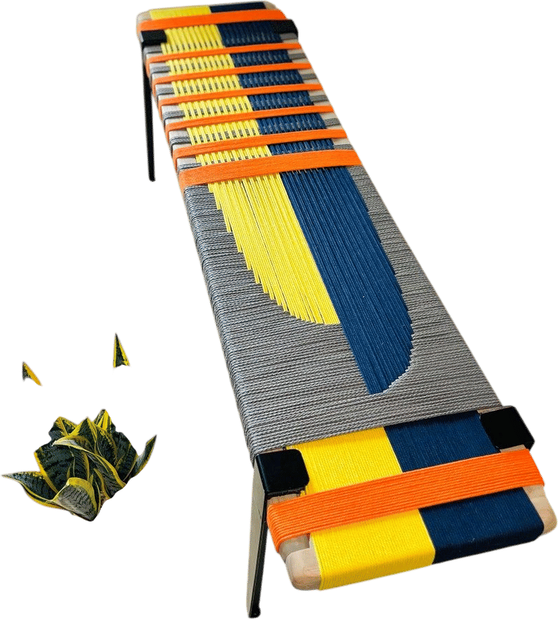 Hand-woven Entryway Bench