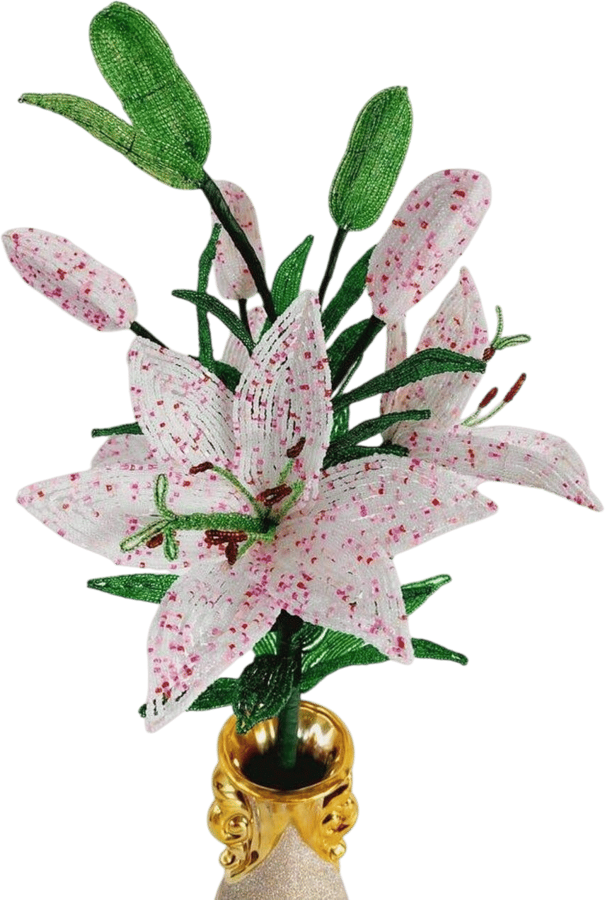 Beaded flowers