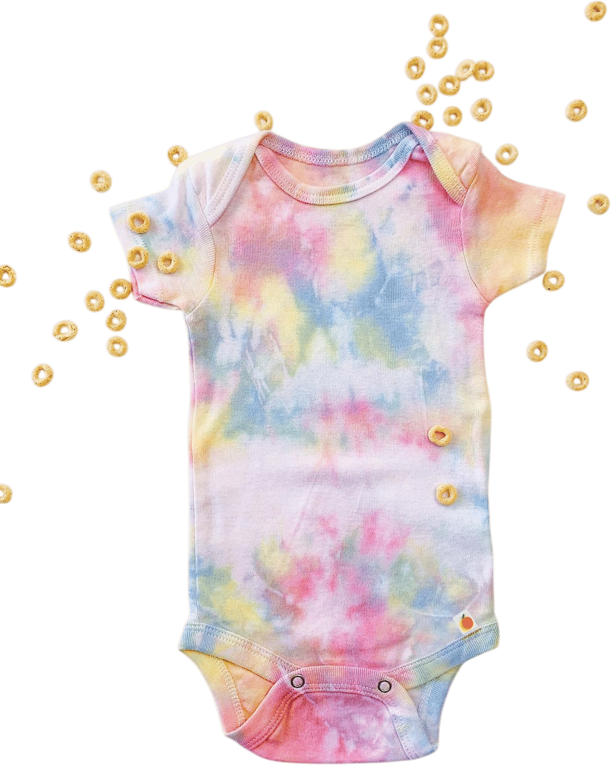 Hand-Dyed Organic Cotton Baby Onesie - Pastel Tie Dye