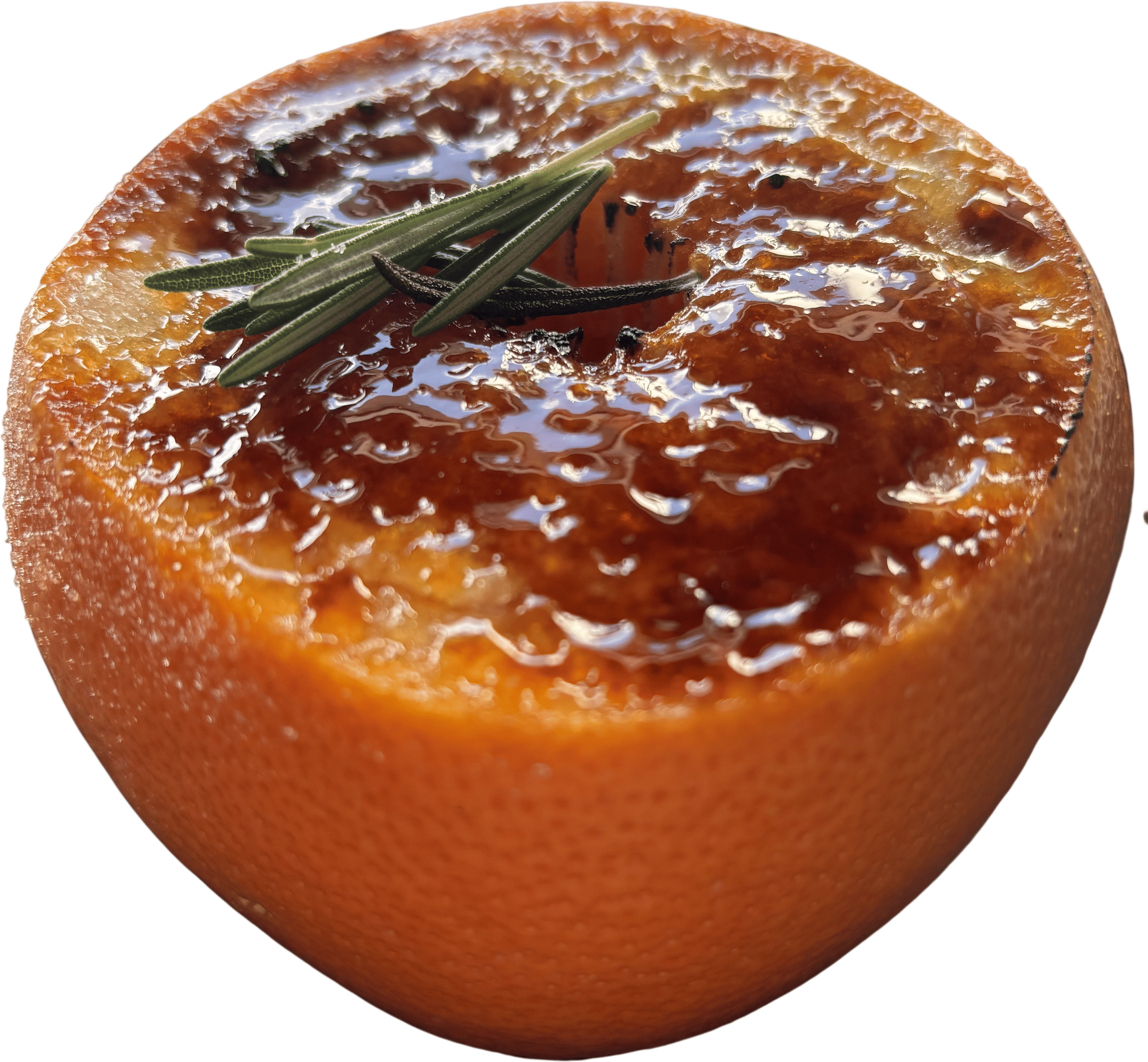 brûléed grapefruit
