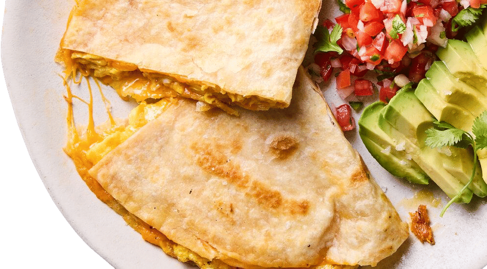 An egg quesadilla