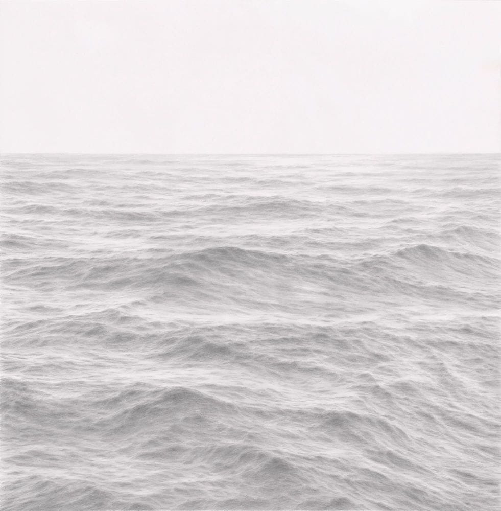 Monochromatic Seascape Drawing