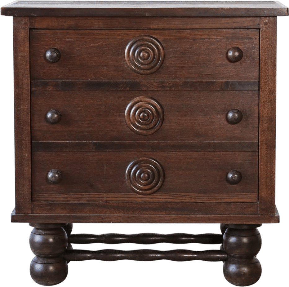 charles dudouyt revolving french bar cabinet