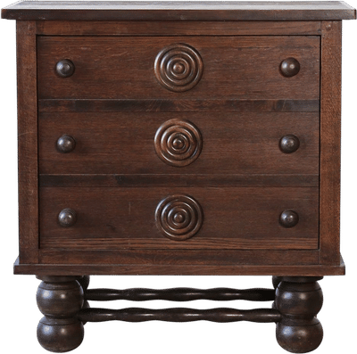 Charles Dudouyt Revolving French Bar Cabinet