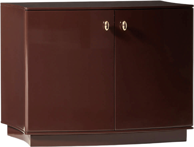Isobel 28" Burgundy Lacquered Nightstand