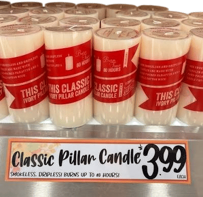 Trader Joe’s Pillar Candles