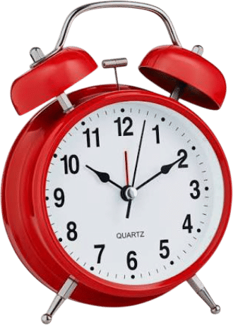 An alarm clock (sleeping with your phone in a different room)