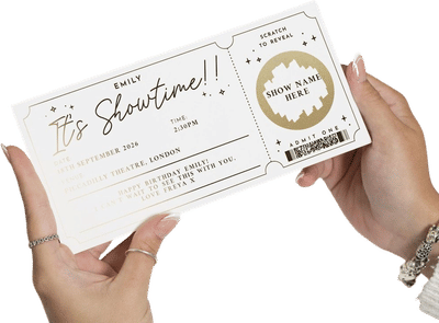 Personalised Scratch-to-Reveal Theatre Ticket Gift