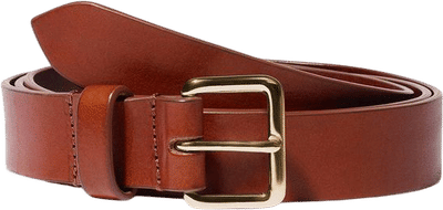 Yoyo Belt in Chestnut with Gold Buckle