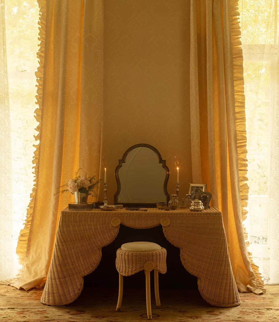 The Rattan Chatelet Dressing Table