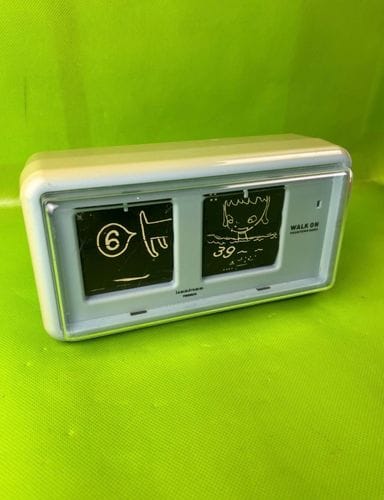 Twemco Walk On Yoshitomo Nara Flip Desk Clock