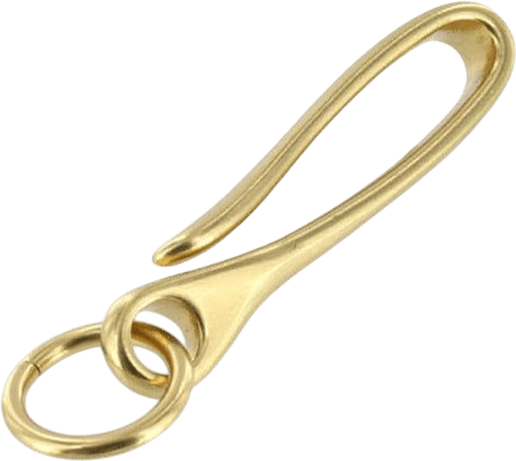 Buckleguy Brass Fish Hook Key Chain
