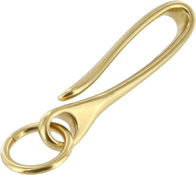 Brass Fish Hook Key Chain