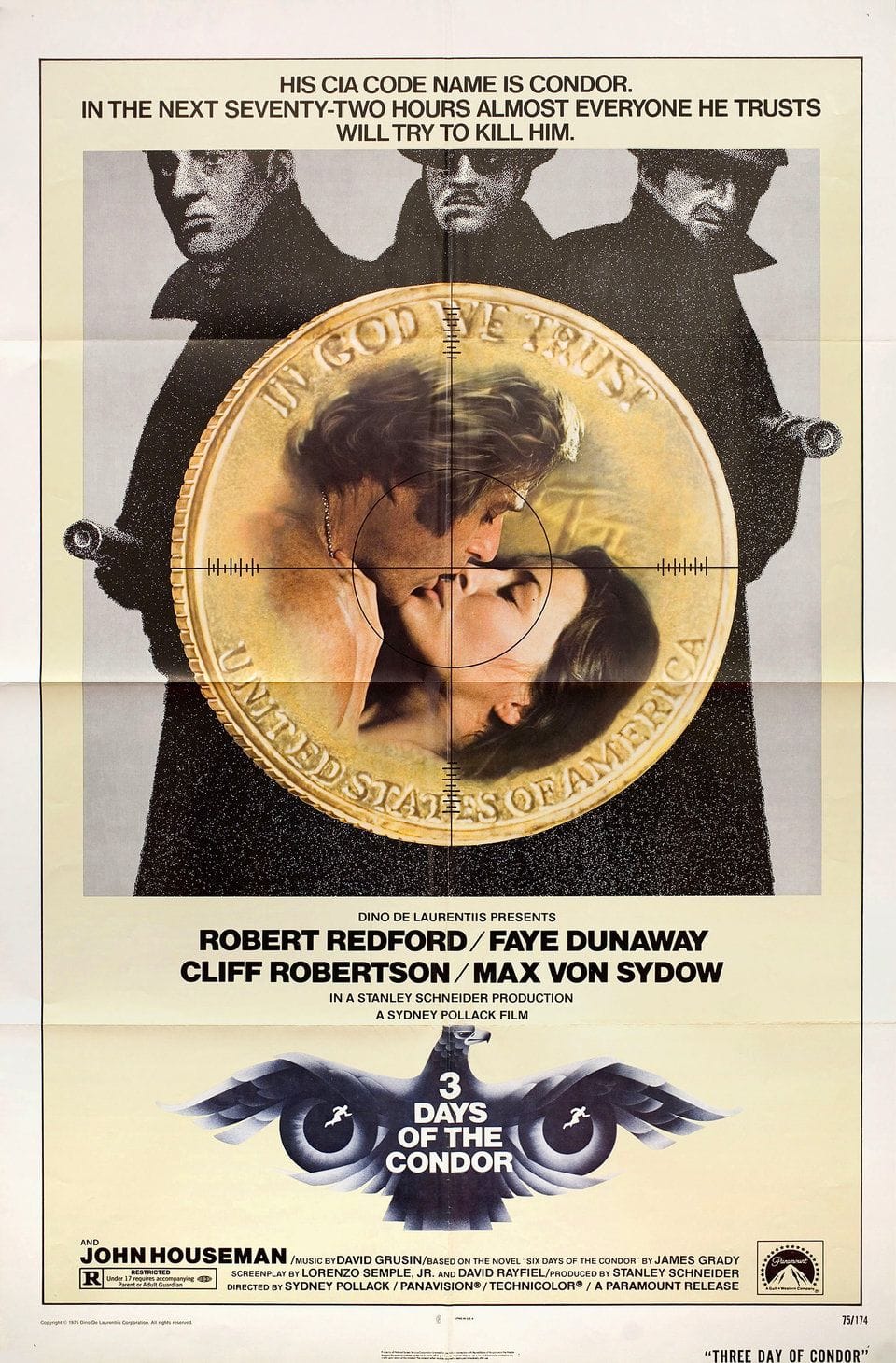3 Days of the Condor (1975) One Sheet