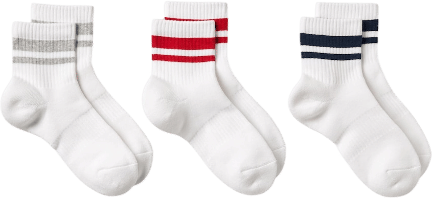 Uniqlo Striped Crew Socks
