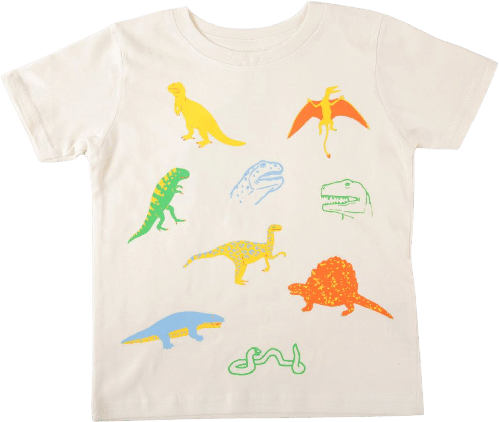 Prehistoric Dreams - Kids Tee on Cream