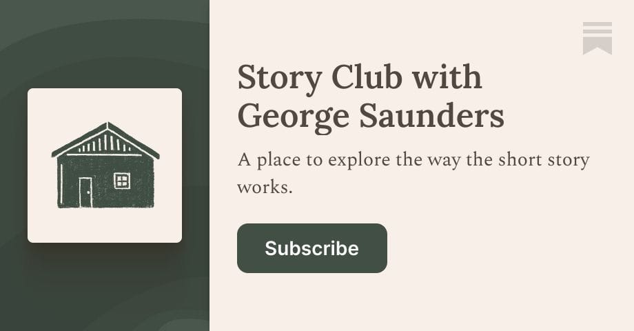Story Club with George Saunders