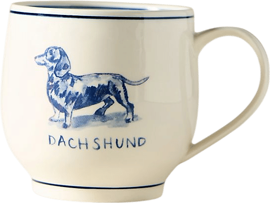 Dachshund mug from Anthropologie