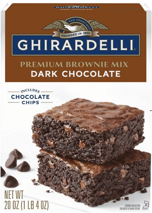 Using store bought brownie mix and adding fancy toppings