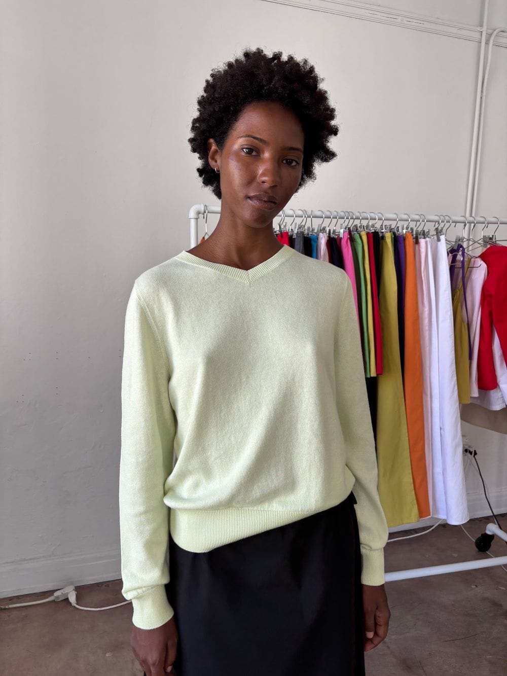 Brooke Callahan V Sweater - Melon