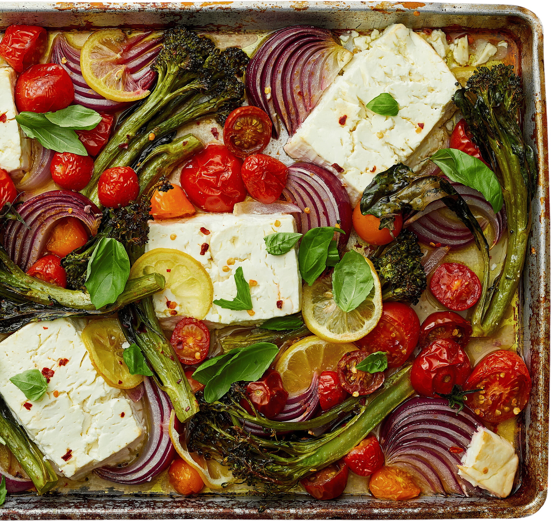 Sheet-Pan Baked Feta With Veggies