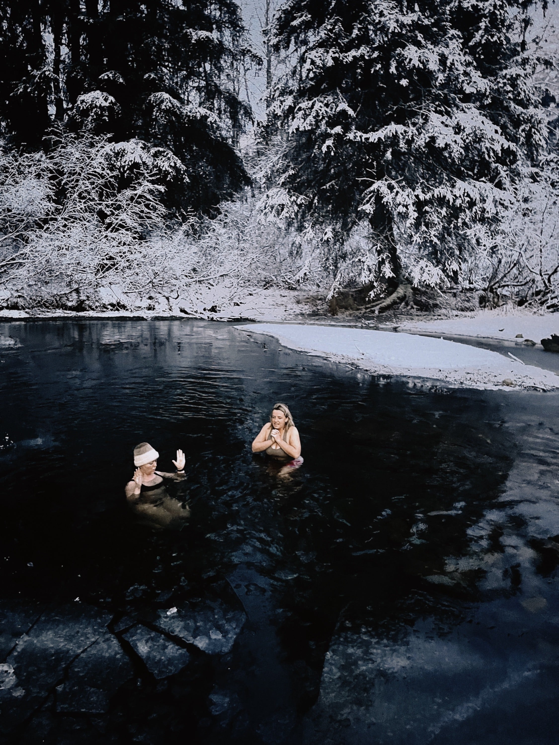 Cold Plunge In Nature