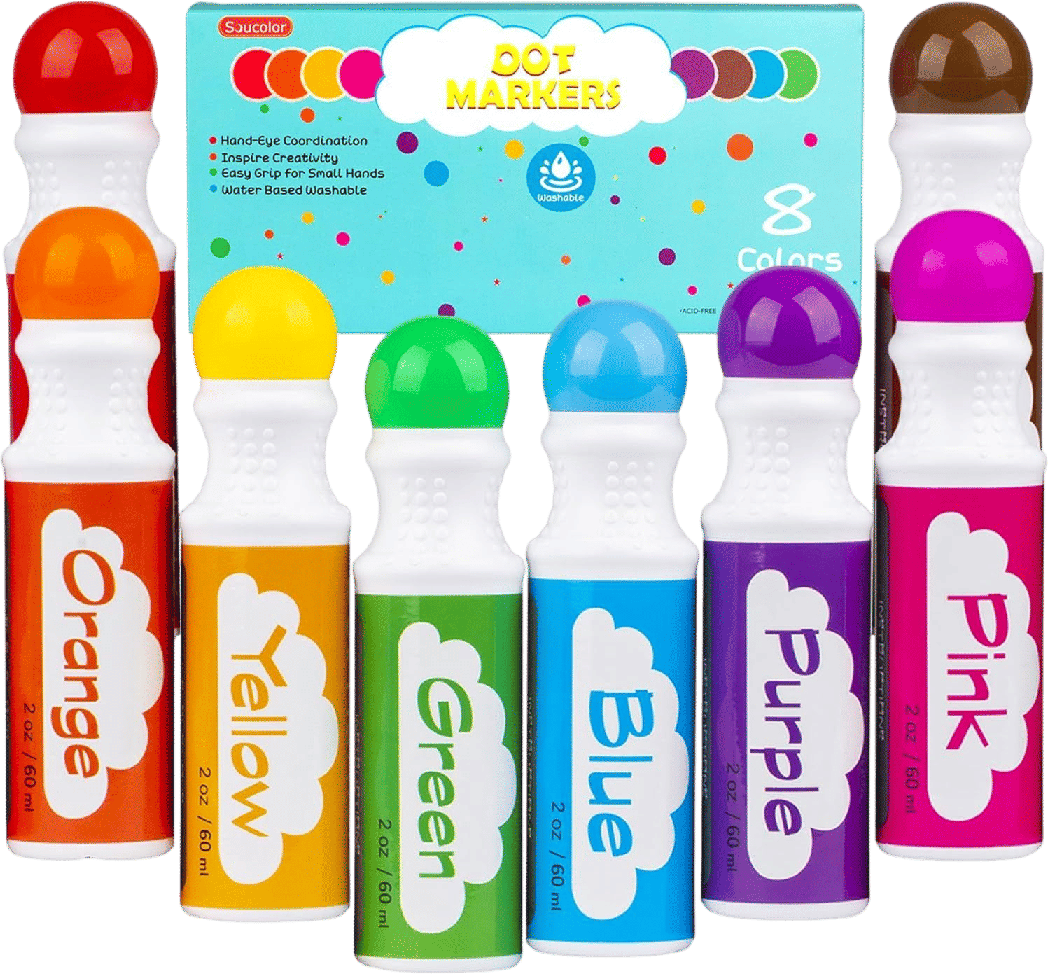 Soucolor Dot Markers for Toddlers Kids Preschool