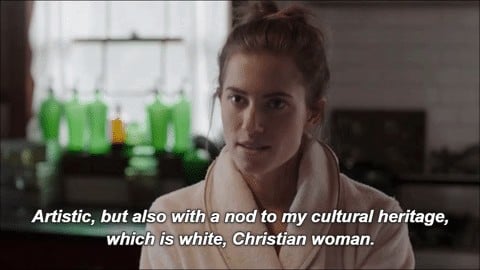 Artistic but with a nod to my cultural heritage, which is white Christian woman