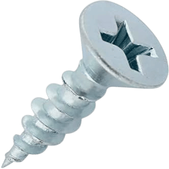 Rok Hardware 100 Pack #6 x 1/2" Coarse Thread Phillips Flat Head Wood Screws Zinc MDF