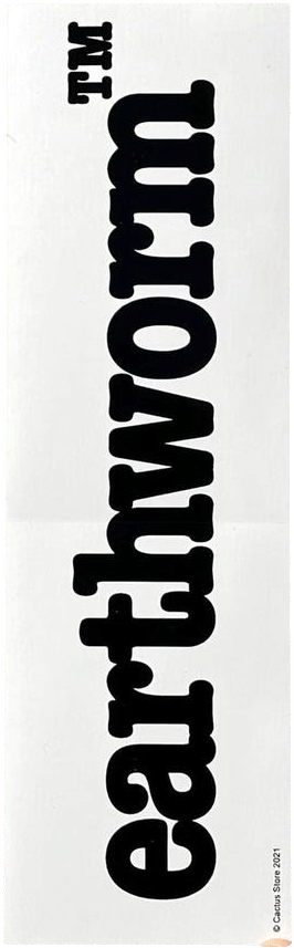 Earthworm Bumper Sticker