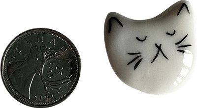 Porcelain Kitty Head Magnet
