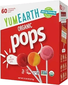 yum earth lollipops
