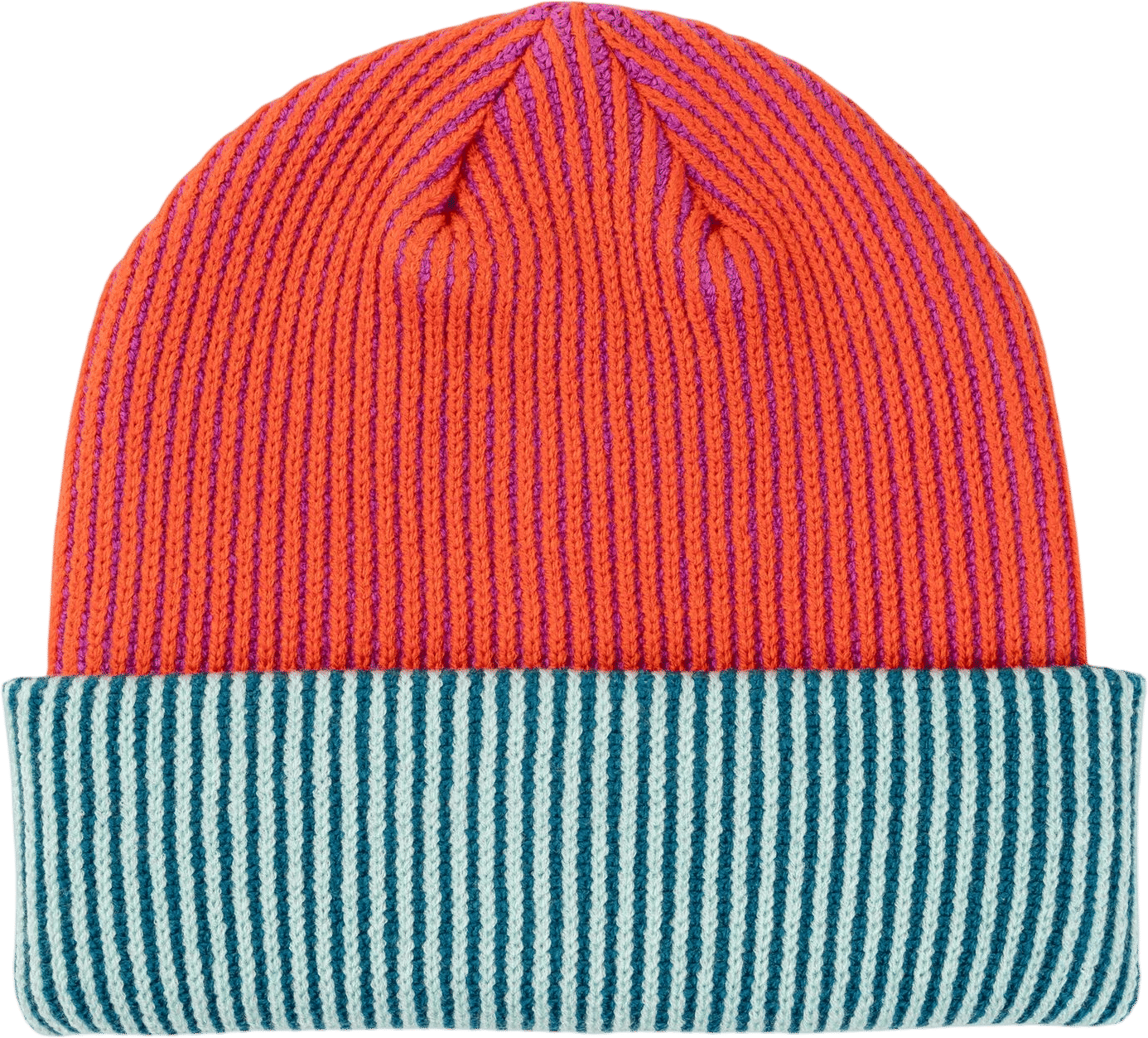Verloop Pinstripe Plush Beanie - Poppy Magenta