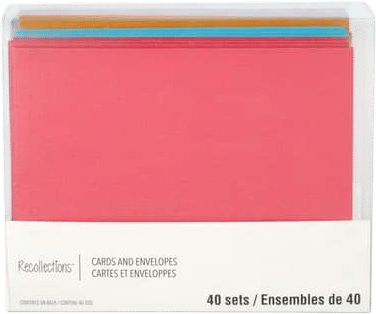 Having a set of blank cards on hand