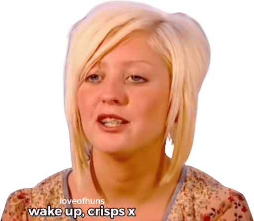 wake up, crisps x