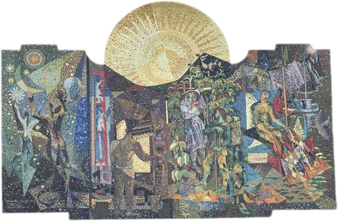 Millard Sheets Mosaic at 9425 Wilshire