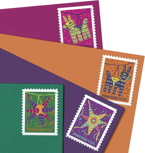 Piñatas stamps