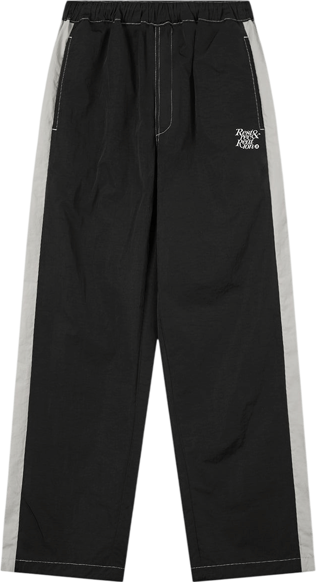Rest and Recreation Stitch Nylon Pants - Black
