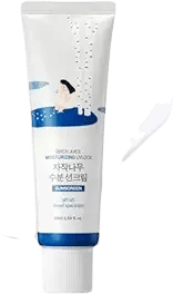 ROUND LAB Birch Juice Moisturizing UV LOCK SPF 45, 1.69 Fl Oz, Hydrating Lotion-like Lightweight Glow Sunscreen for Sensitive Skin, No White Cast, Fragrance-Free, Protector Solar, Korean Sunscreen