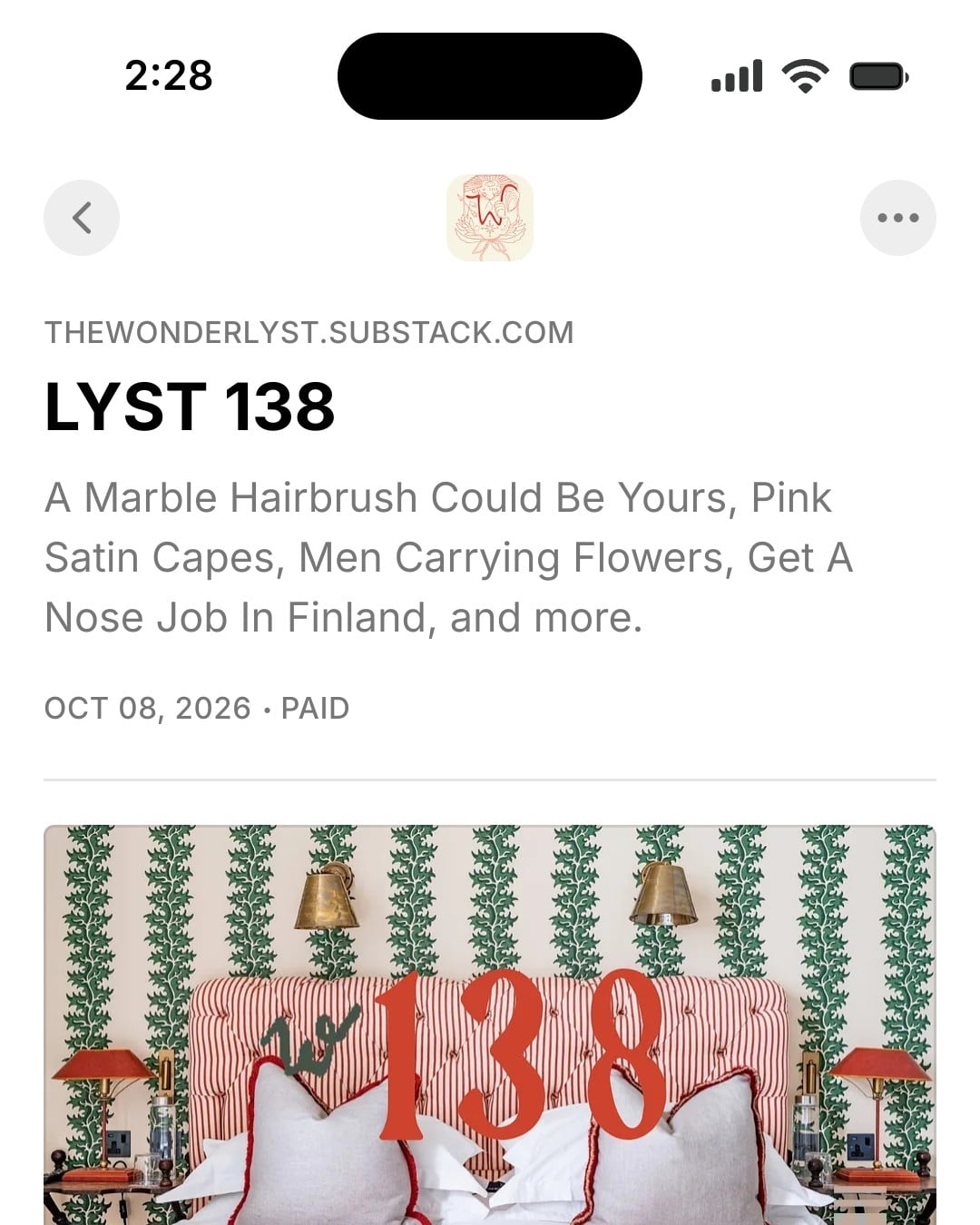 LYST 138
