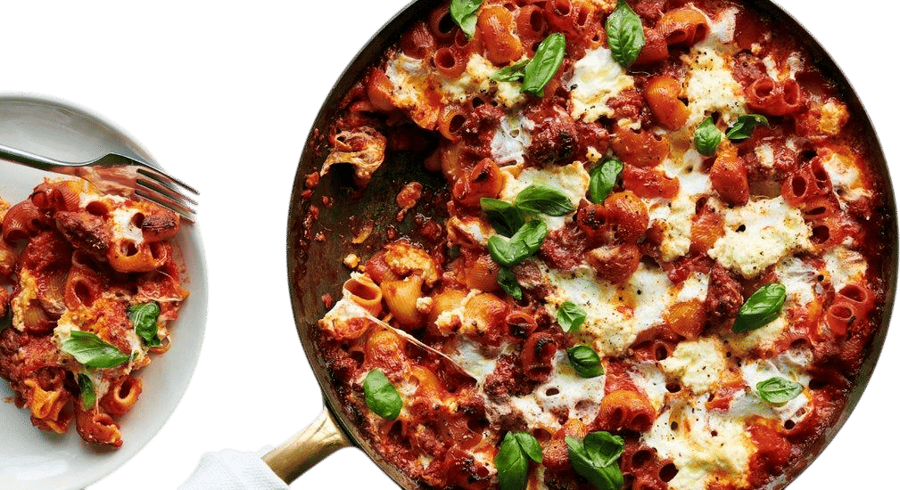 Cheesy Baked Pasta With Sausage and Ricotta
